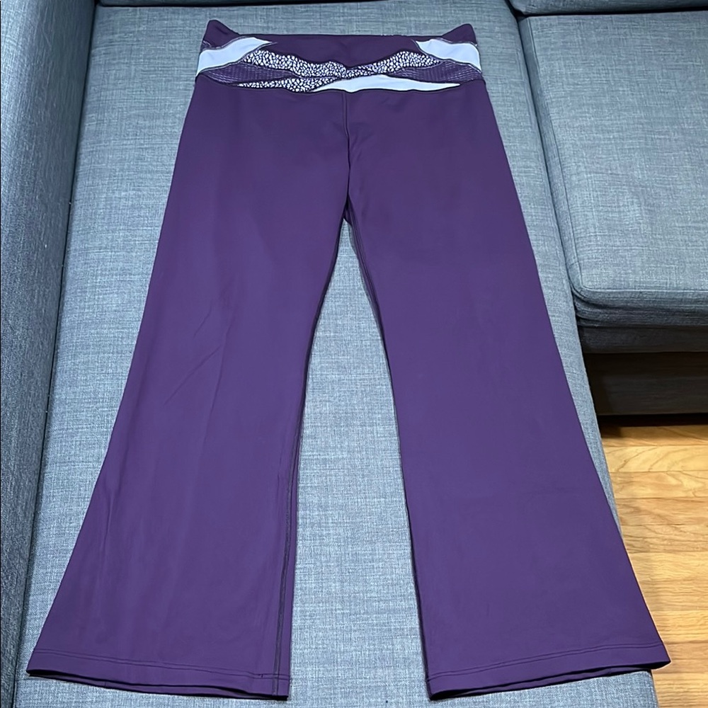 Purple Lululemon Flared Yoga Pants
